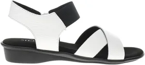 Womens Euna Comfort Ankle Strap Casual Sandals Casual Low Heel 1-2" - White