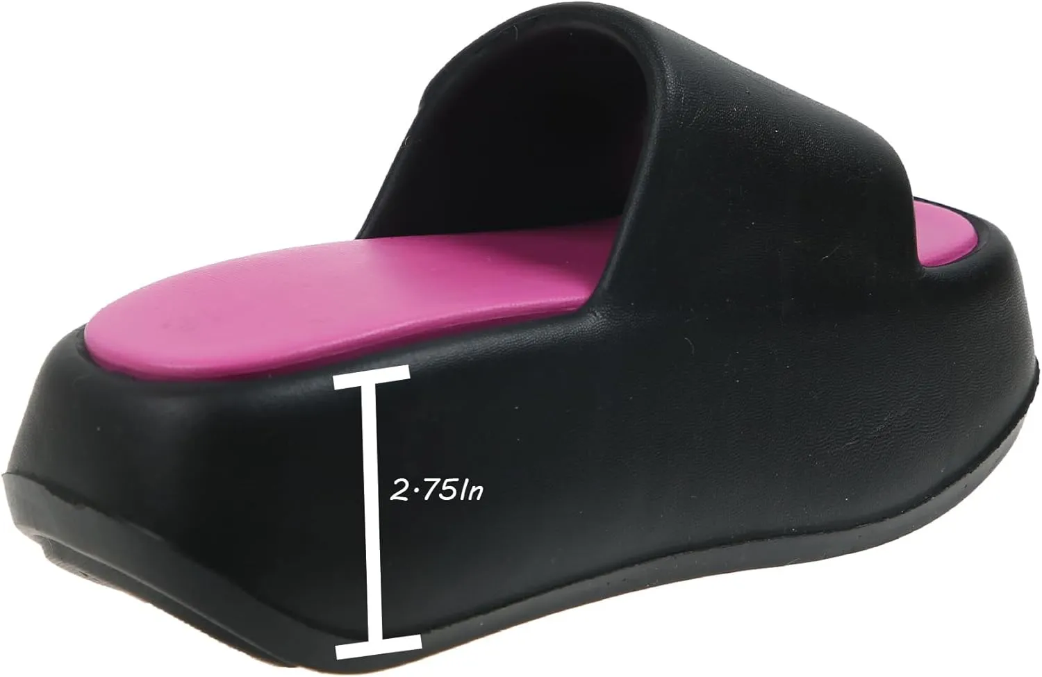 Women's EVA Round Open Toe Platform Tourist Pillow Slide Sandals Casual Summer Non-Slip Beach Chunky Soft Sole Cloud Walking Slippers Shower Spa Gym Comfy House Shoes