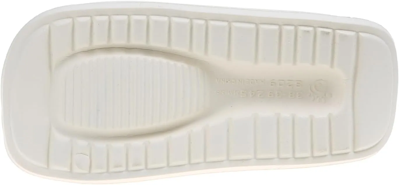 Women's EVA Round Open Toe Platform Tourist Pillow Slide Sandals Casual Summer Non-Slip Beach Chunky Soft Sole Cloud Walking Slippers Shower Spa Gym Comfy House Shoes