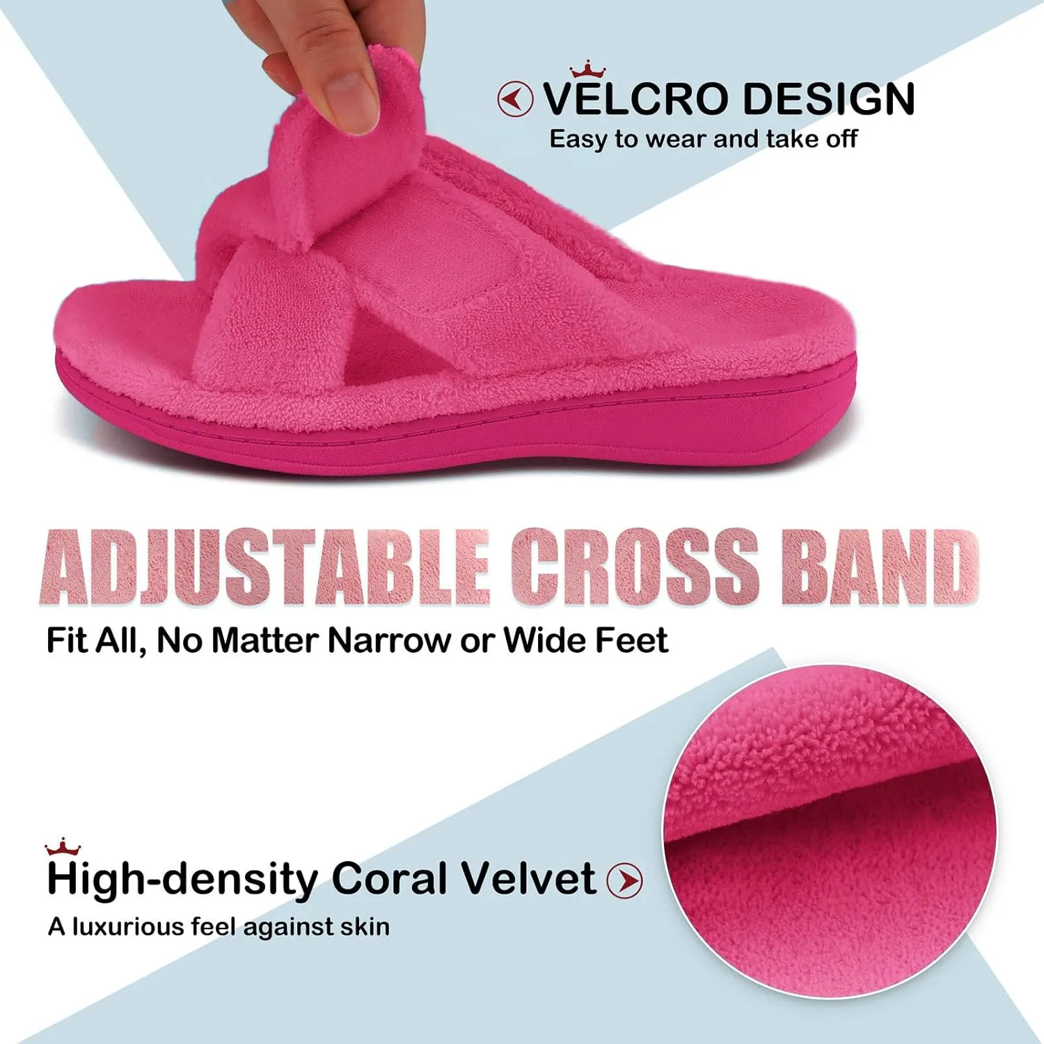 Women's Fuzzy Orthotic Arch Support Slippers Orthopedic Plantar Fasciitis Furry House Slide Slippers