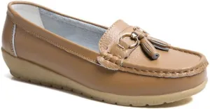Women's Loafers Comfortable Lightweight Penny Loafers Casual Driving Flats Soft Moccasins Shoes Walking Travelling Leather Slip On Shoes