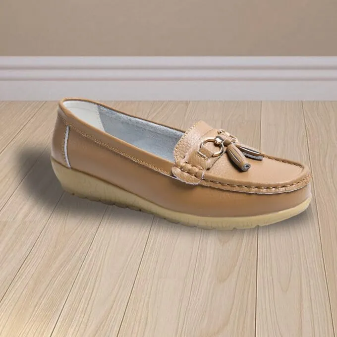 Women's Loafers Comfortable Lightweight Penny Loafers Casual Driving Flats Soft Moccasins Shoes Walking Travelling Leather Slip On Shoes