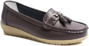 Women's Loafers Comfortable Lightweight Penny Loafers Casual Driving Flats Soft Moccasins Shoes Walking Travelling Leather Slip On Shoes