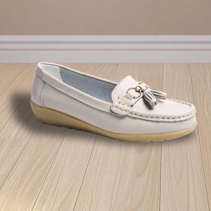 Women's Loafers Comfortable Lightweight Penny Loafers Casual Driving Flats Soft Moccasins Shoes Walking Travelling Leather Slip On Shoes