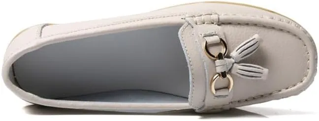 Women's Loafers Comfortable Lightweight Penny Loafers Casual Driving Flats Soft Moccasins Shoes Walking Travelling Leather Slip On Shoes