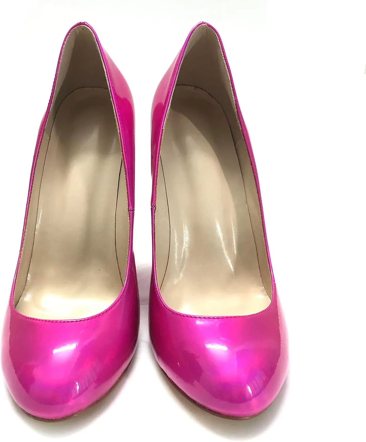 Women's Metallic Wedges Round Toe High Heels Wedge Pumps for Ladies Party Wedding & Evening Footwear Comfortable Shoes