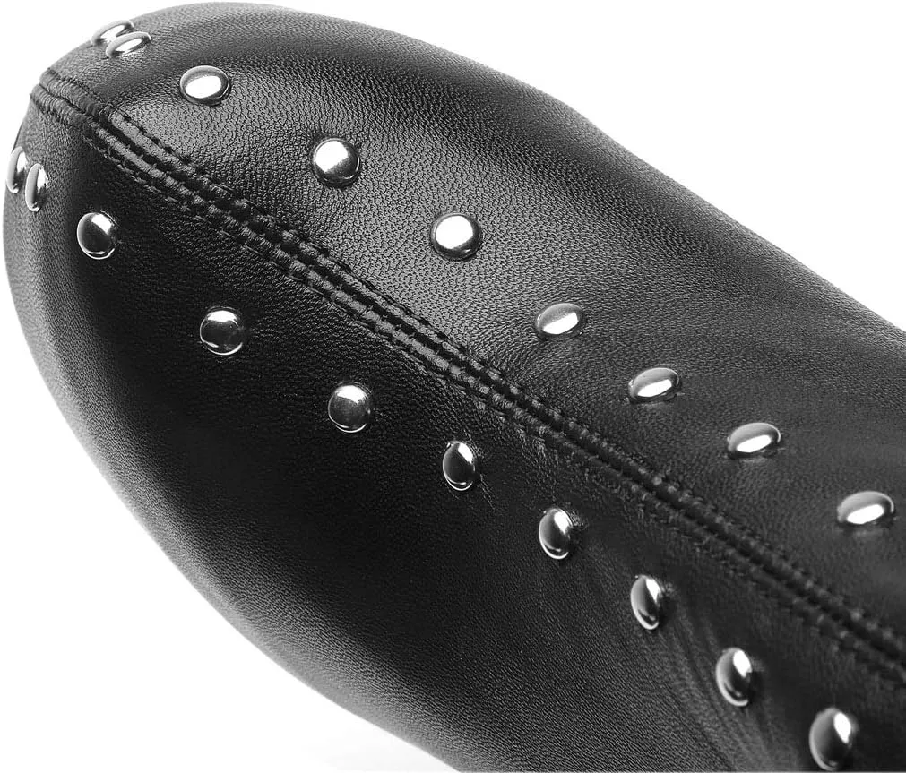 Women's Over The Knee Boots Platform Thigh High Shoes High Heels Rivet Booties