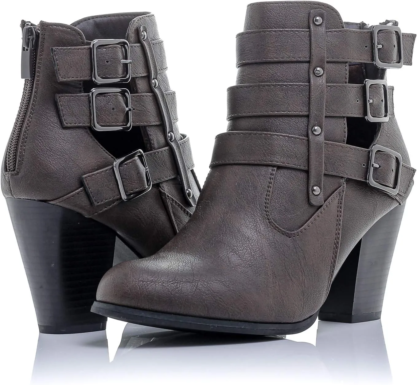 Women's Payton Boot Side Zip High Block Heel Ankle Booties
