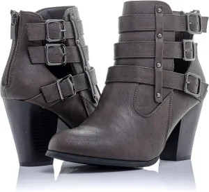 Women's Payton Boot Side Zip High Block Heel Ankle Booties