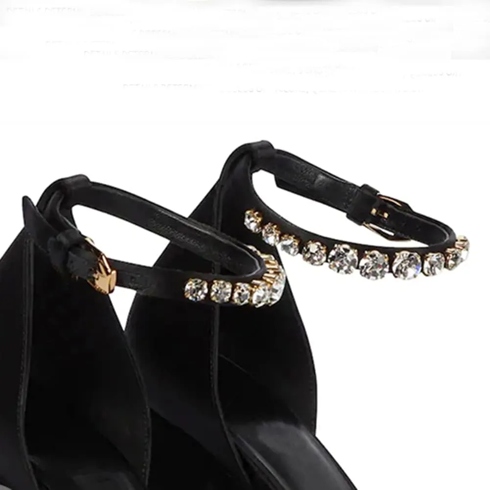 Womens Platform Chunky High Block Heels Ankle Strap Buckles Wedge Dress Pumps