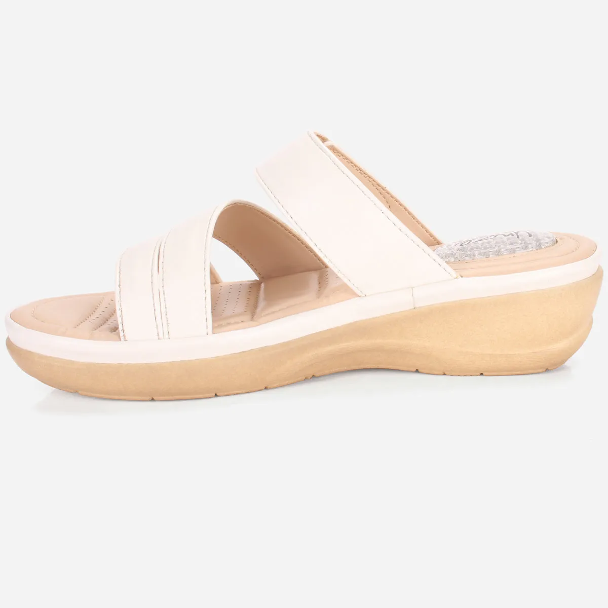 Womens "DIANA" Comfy Everyday Casual Wedge Slippers