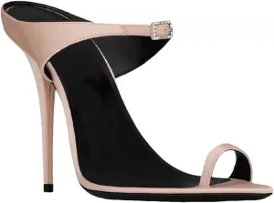Women's Rhinestone Slide Sandals, Air Slingback Strappy Elegant Heels