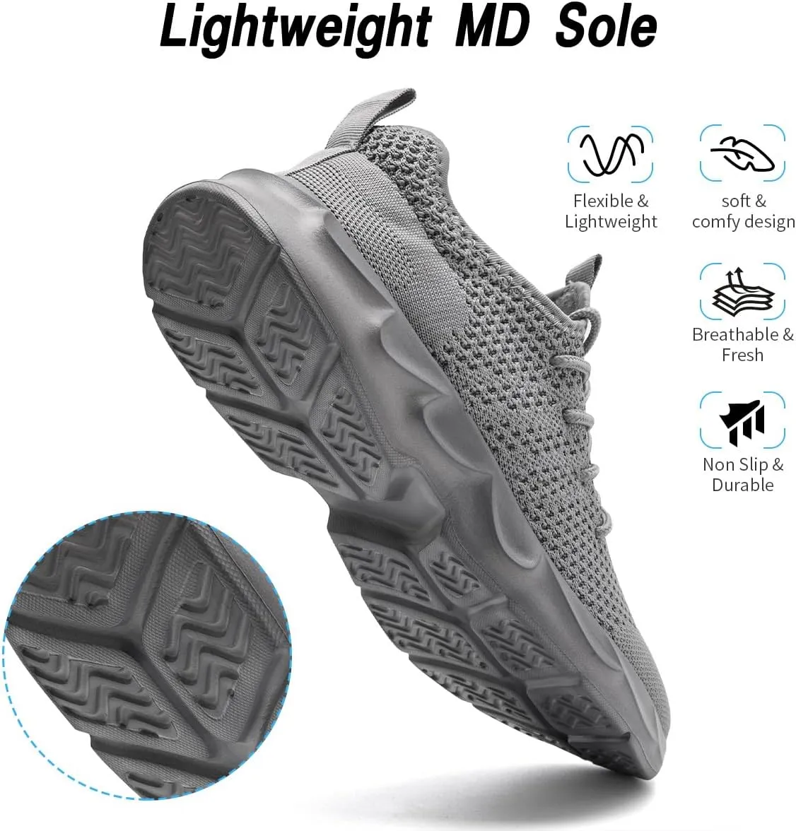 Womens Running Shoes Lightweight Breathable No Slip Sneakers Gym Athletic Workout Casual Sports Walking Tennis Shoes