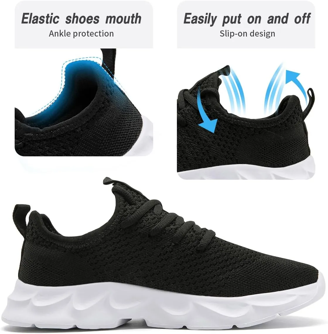 Womens Running Shoes Lightweight Breathable No Slip Sneakers Gym Athletic Workout Casual Sports Walking Tennis Shoes