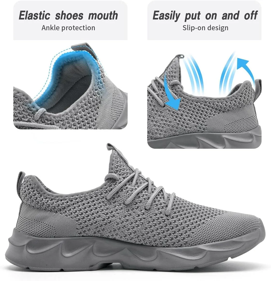Womens Running Shoes Lightweight Breathable No Slip Sneakers Gym Athletic Workout Casual Sports Walking Tennis Shoes