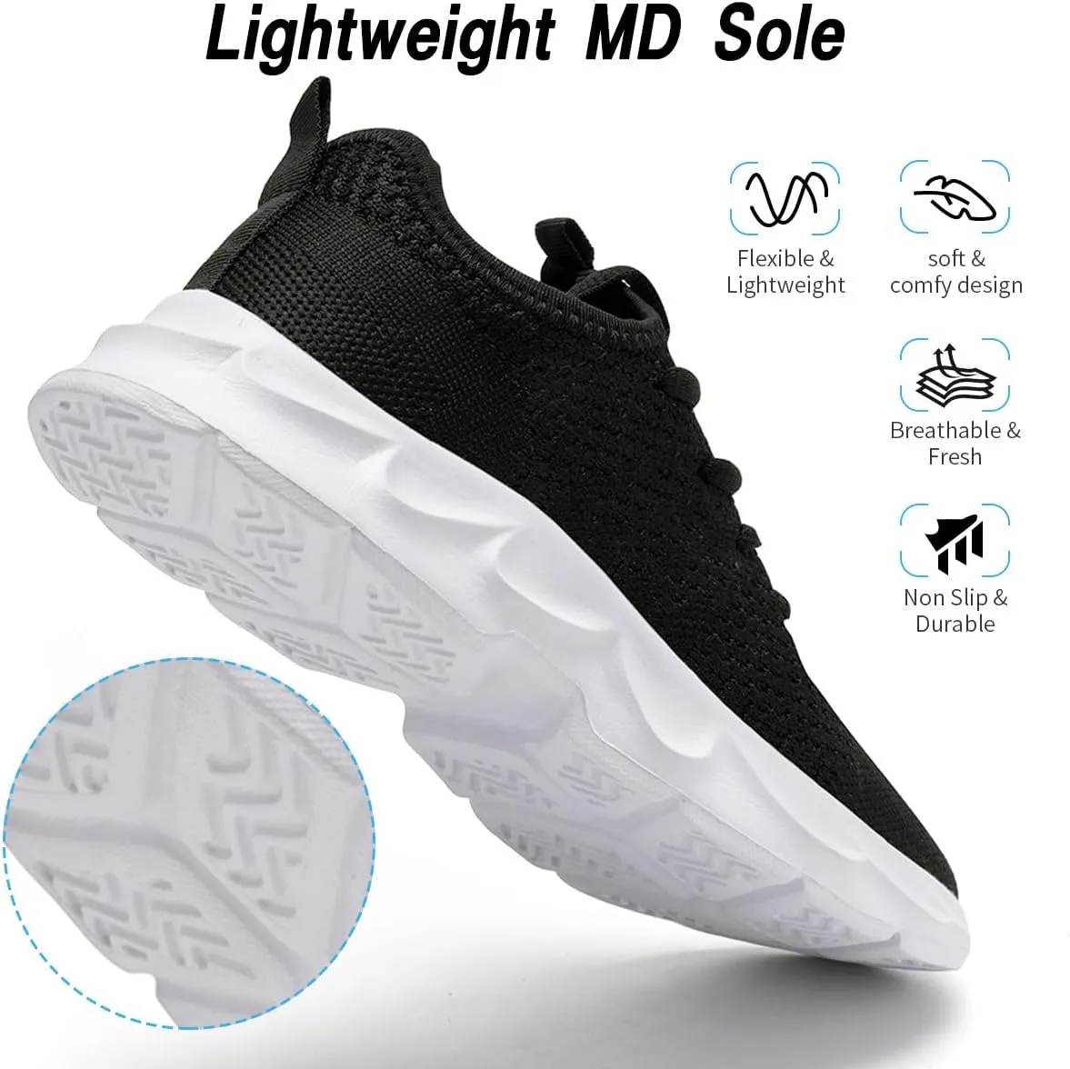 Womens Running Shoes Lightweight Breathable No Slip Sneakers Gym Athletic Workout Casual Sports Walking Tennis Shoes