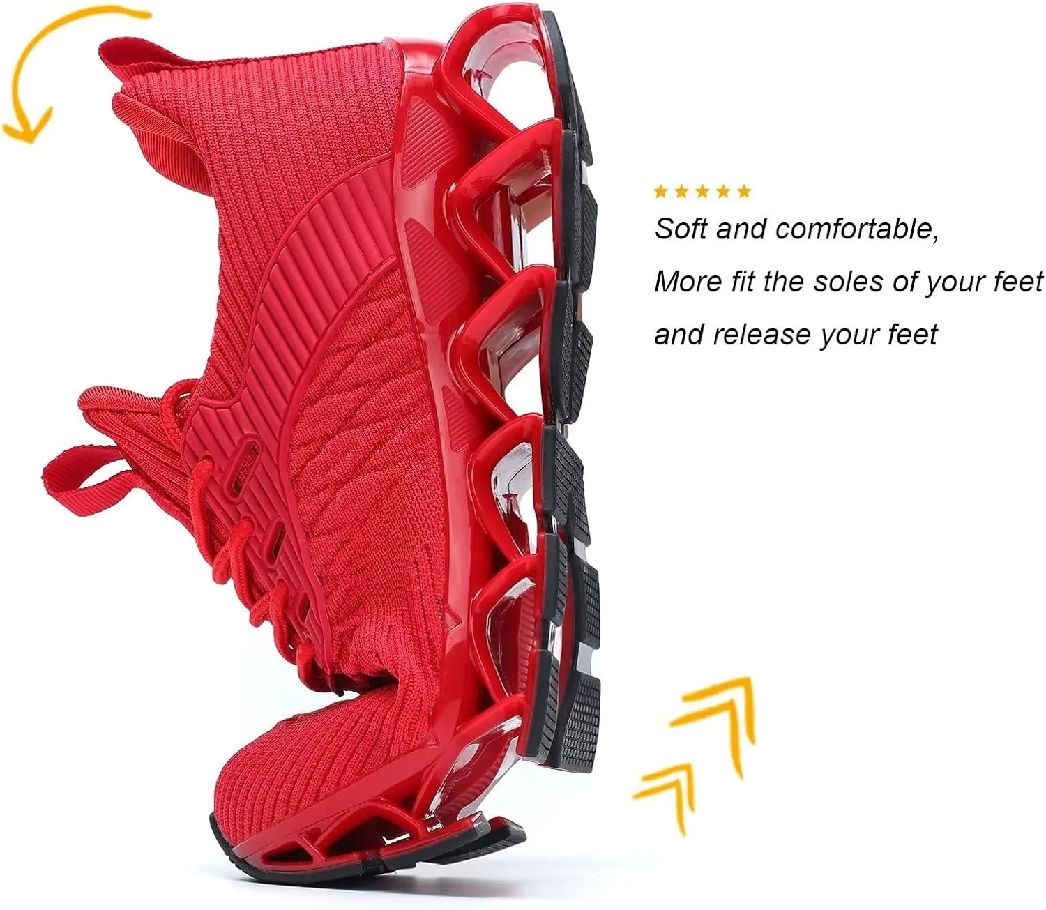 Womens Slip-ins Running Shoes Blade Tennis Walking Sneakers Comfortable Fashion Non Slip Work Sport Shoes Gym Trainers