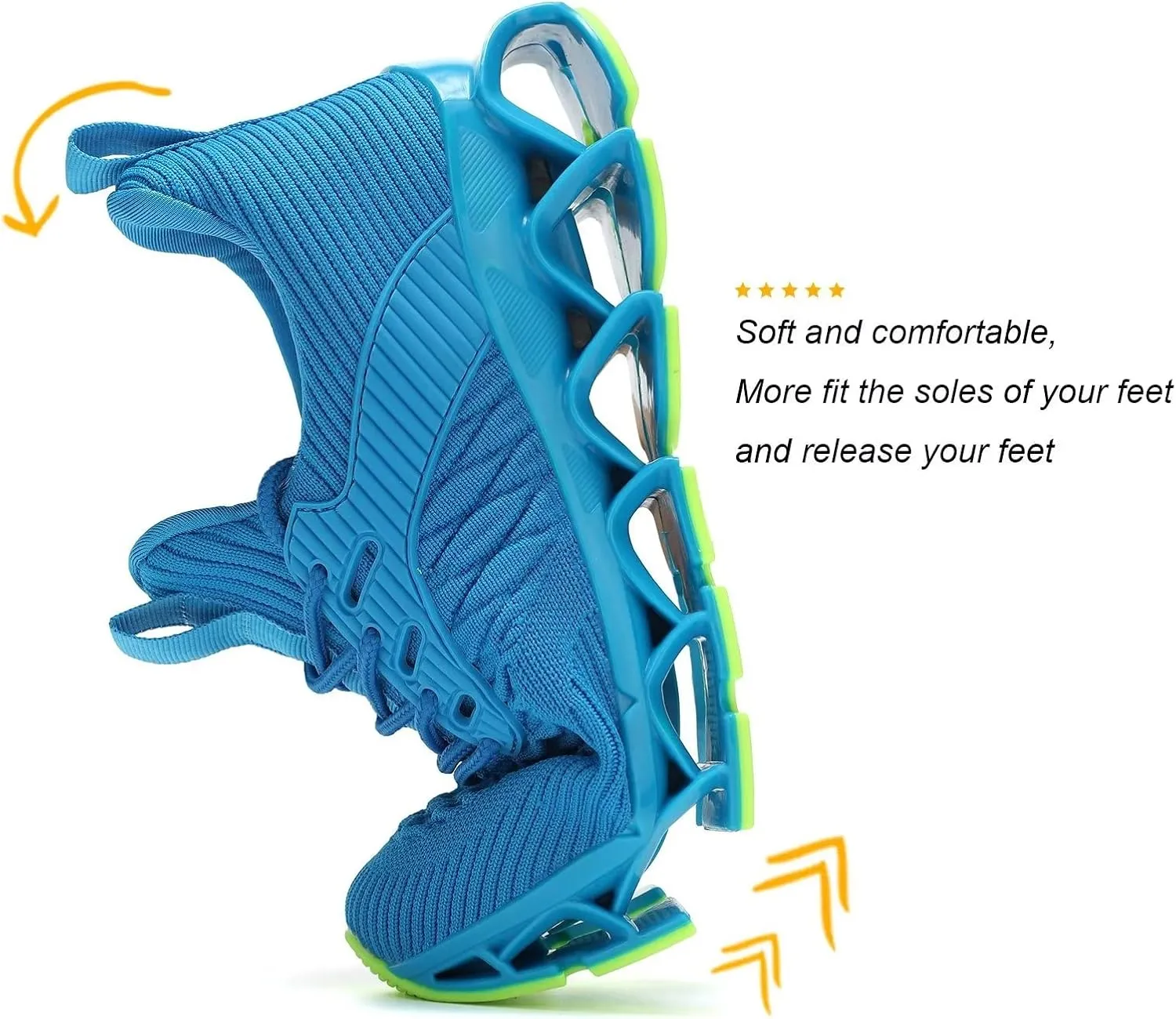 Womens Slip-ins Running Shoes Blade Tennis Walking Sneakers Comfortable Fashion Non Slip Work Sport Shoes Gym Trainers