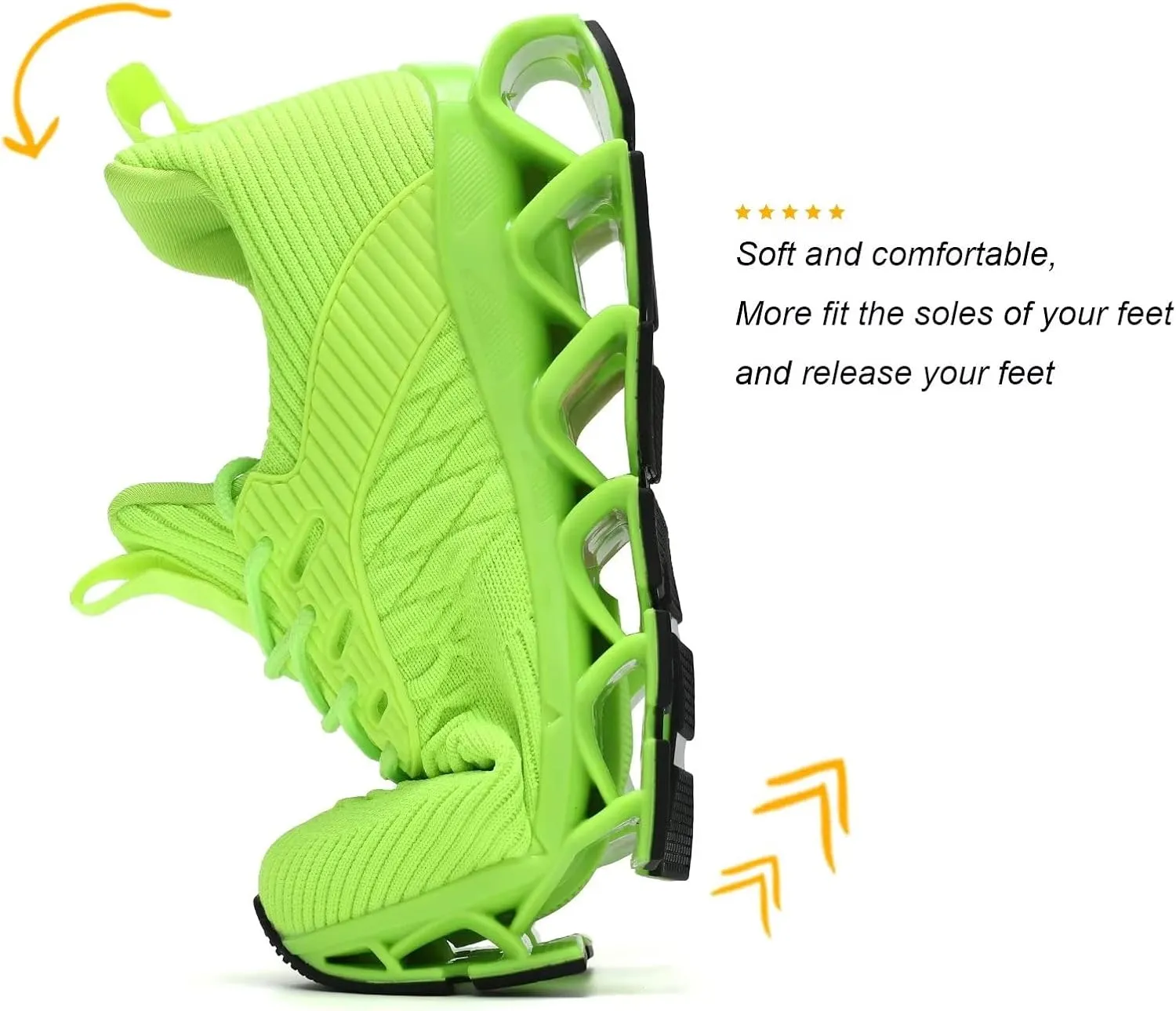 Women's Slip on Walking Running Shoes Blade Tennis Casual Fashion Sneakers Comfort Non Slip Work Sport Athletic Trainer