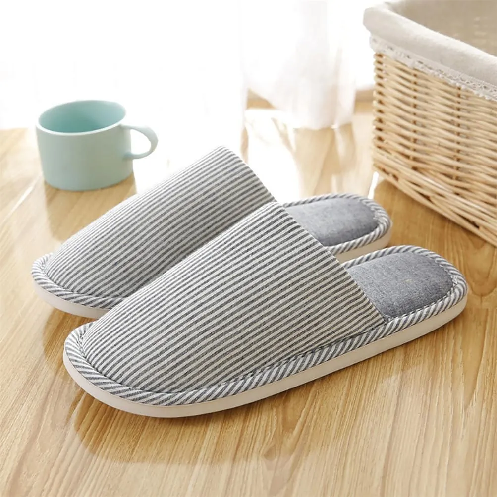 Womens Slipper House Slippers Men,4 Pairs Spa Slippers, Non Slip Disposable Slippers for Guest Washable Guest Slippers Travel Slippers Slide Slipper Bride Slippers with 4 Different Sizes