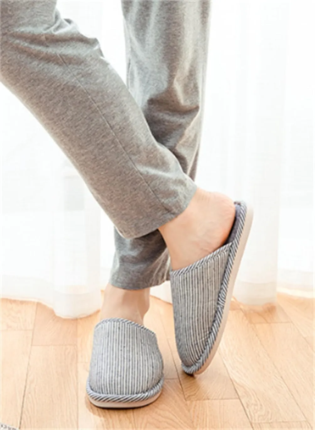 Womens Slipper House Slippers Men,4 Pairs Spa Slippers, Non Slip Disposable Slippers for Guest Washable Guest Slippers Travel Slippers Slide Slipper Bride Slippers with 4 Different Sizes