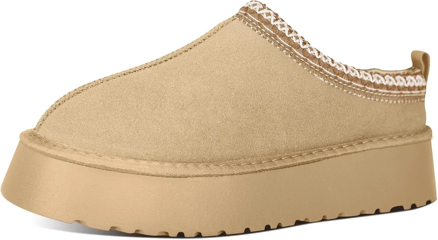 Women's Slippers Platform Mini Boots for Women Short Ankle Boot Fur Fleece Lined House Slippers Anti-Slip Boot For Outdoor