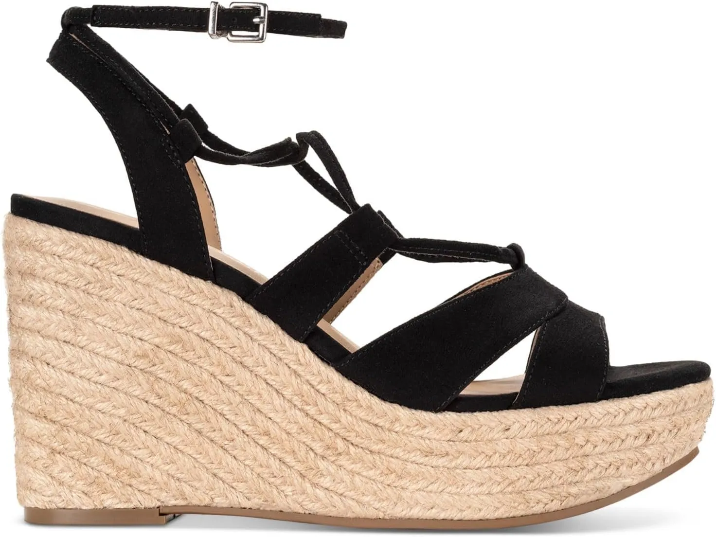 Womens TIINSLEY Comfort Insole Faux Suede Wedge Sandals