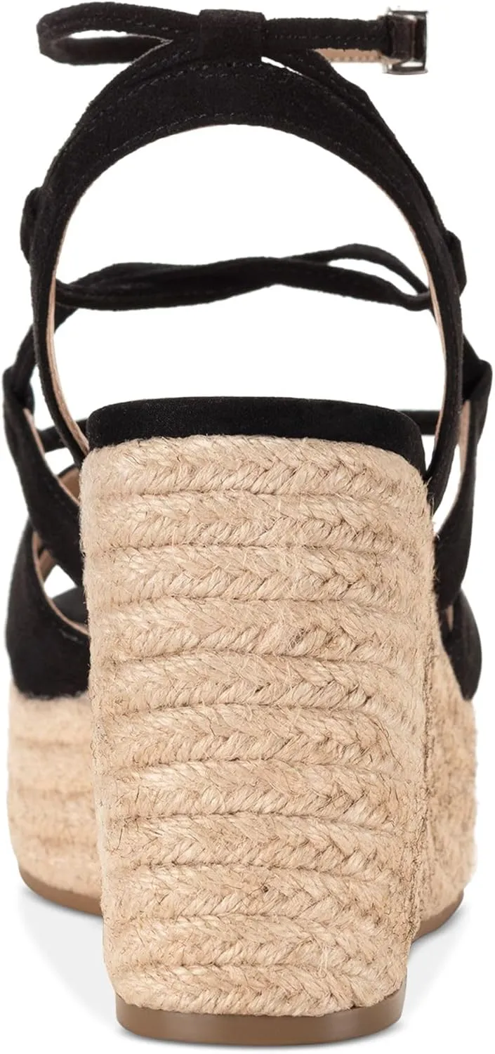 Womens TIINSLEY Comfort Insole Faux Suede Wedge Sandals
