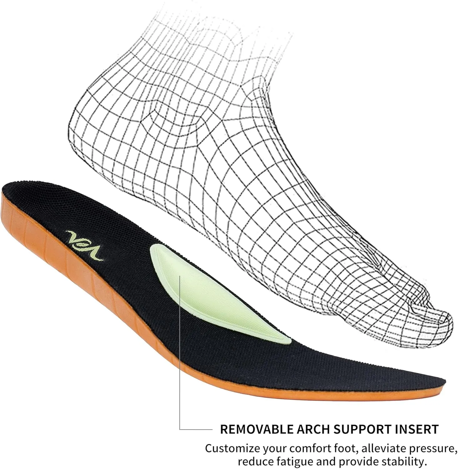 Women's Walking Shoes with Arch Support Plantar Fasciitis Tennis Sneakers for Gym Workout