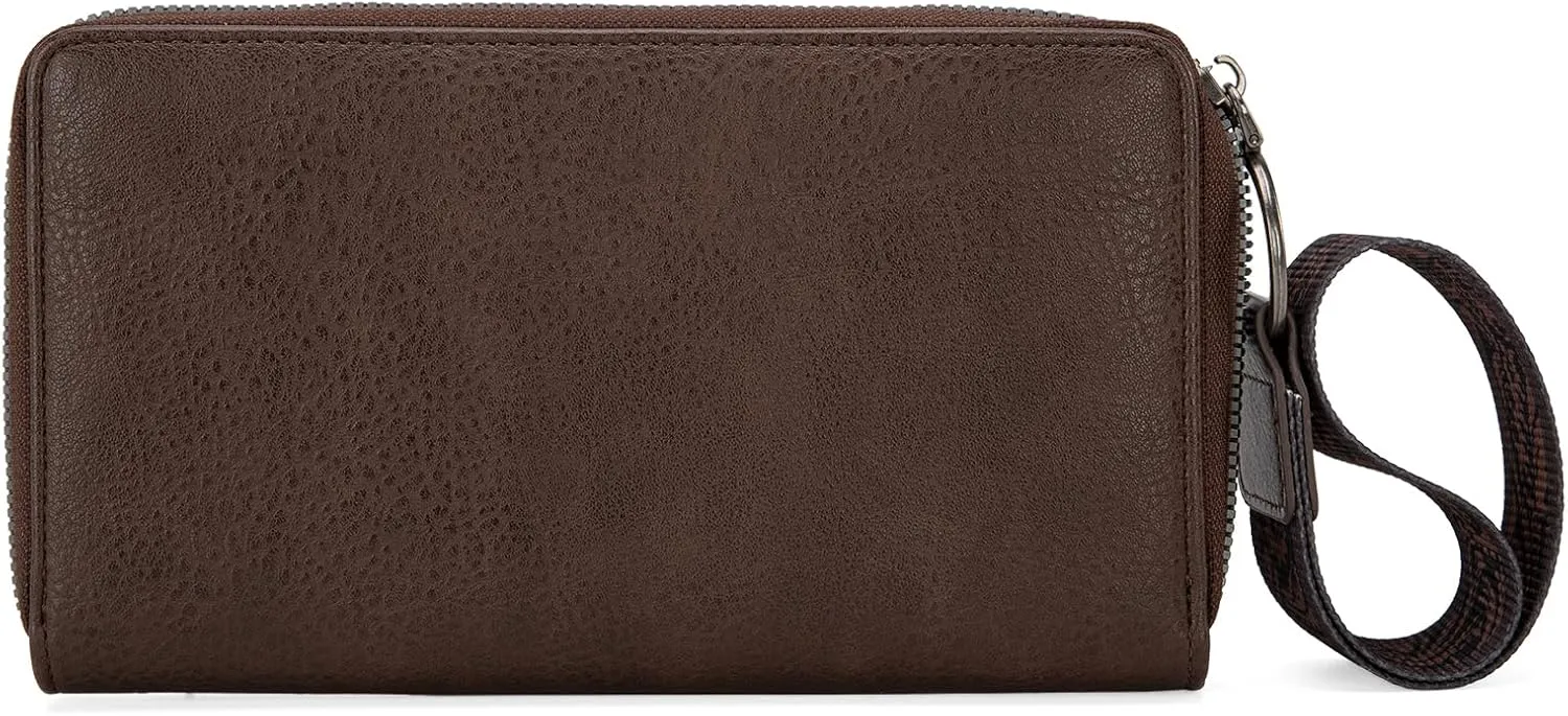 Wrangler Wristlet Western Wallet for Women Floral Tooled Clutch Boot Stitch Bifold Wallet with Card Holder