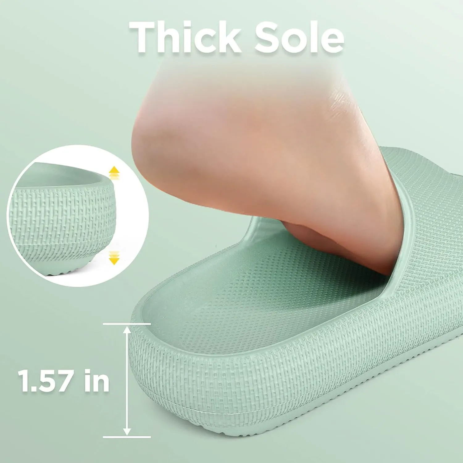 WYSBAOSHU Kids Cloud Slides Girls Boys Slip On Slide Sandals Comfort Non-Slip Thick Sole Slippers Summer Shower Shoes Pool Beach Water Shoes