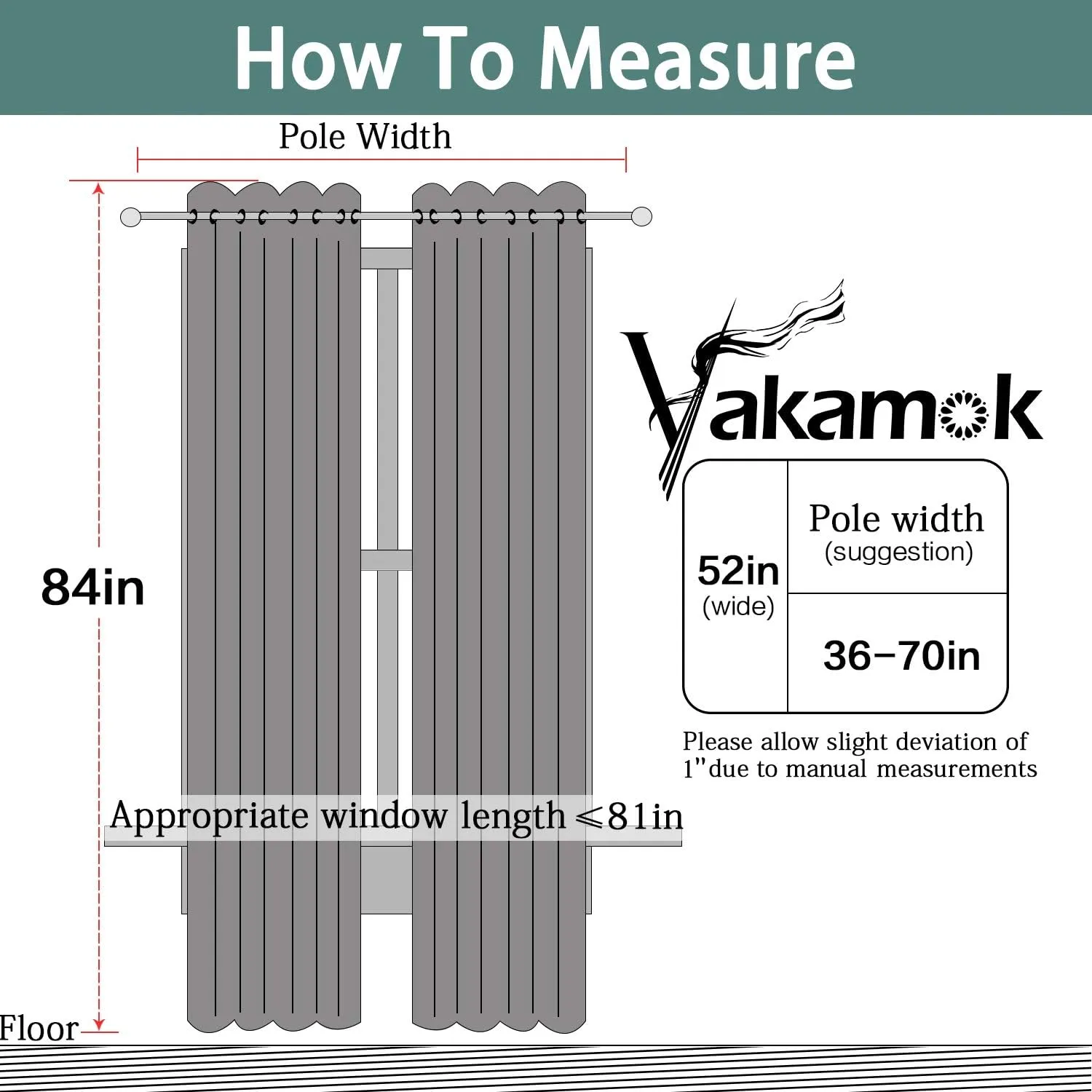 Yakamok Dark Grey Full Shade Curtain Panels, Heavy Duty Lined Curtains 84 Inches Long, Thermal Insulated Room Darkening Curtains with Black Liner for Bedroom(52" Width Each Panel, Dark Gray, 2 Panels)