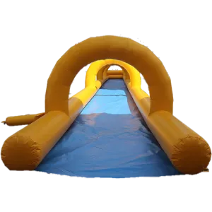 Yellow Blue Inflatable Slip N Slide Water Slide