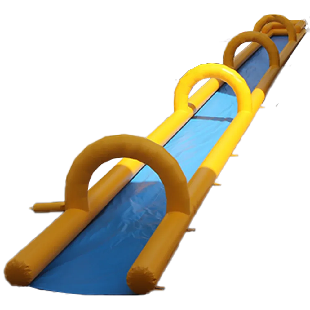 Yellow Blue Inflatable Slip N Slide Water Slide