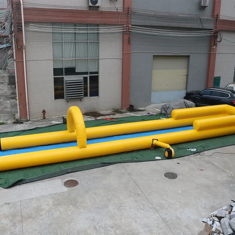 Yellow Blue Inflatable Slip N Slide Water Slide