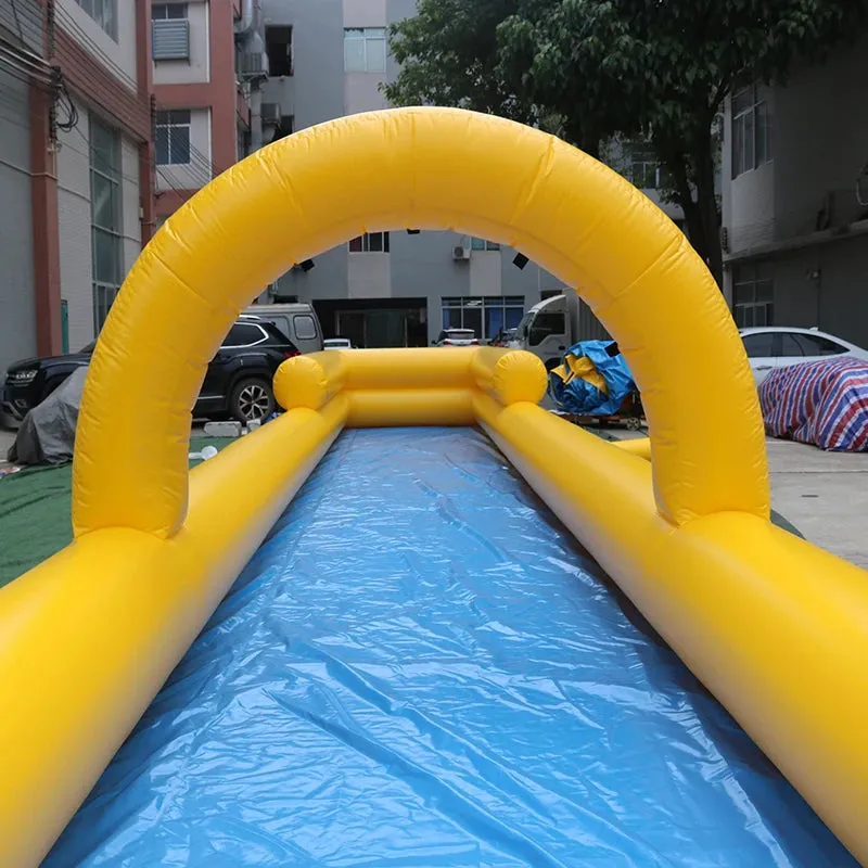Yellow Blue Inflatable Slip N Slide Water Slide