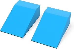 Yoga Foam Wedge Blocks, Pelvic Sacral Block, Non-Slip Bottom, Calf Raise, Squat Block, Wrist Support, Pilates