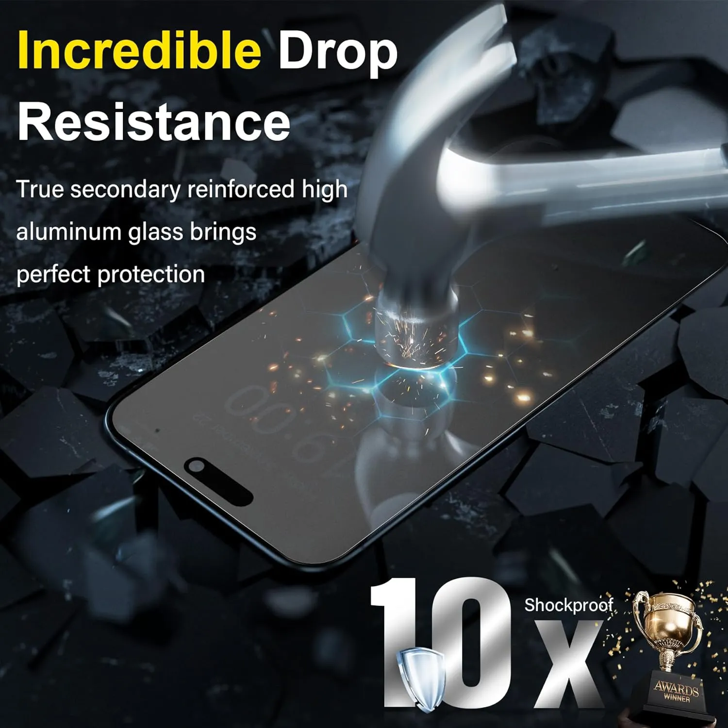 YWXTW 2 Pack Matte Screen Protector for iPhone 16 Pro Max 6.9 Inch   1 Set Camera Lens Protector, Anti Glare Anti Fingerprint 16 Pro Max Glass Screen Protector, Bubble Free, Smooth as Silk