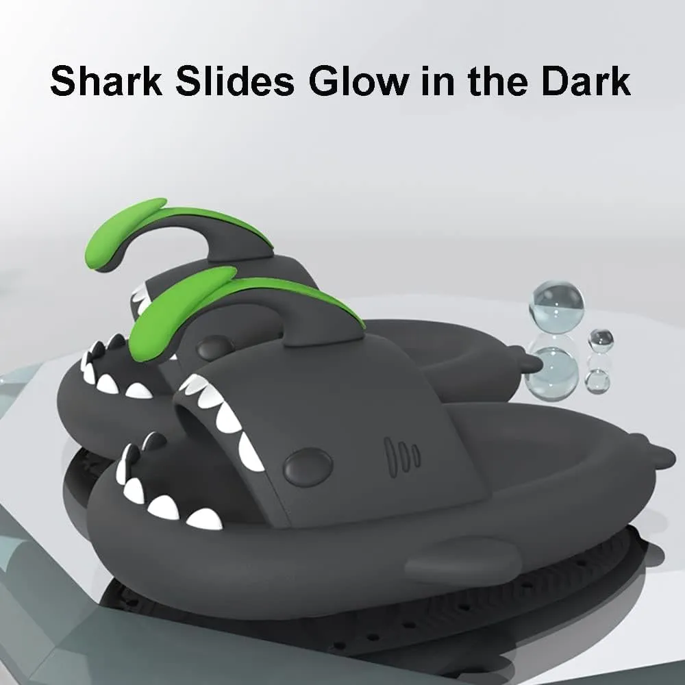 Zureto Original Shark Slides Upgraded, Cloudy Shark Slides Anti-Slip House Slippers Beach Shoes