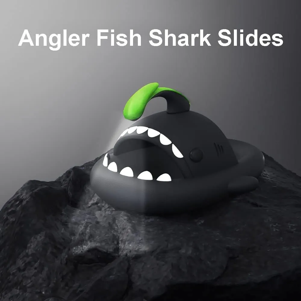 Zureto Original Shark Slides Upgraded, Cloudy Shark Slides Anti-Slip House Slippers Beach Shoes